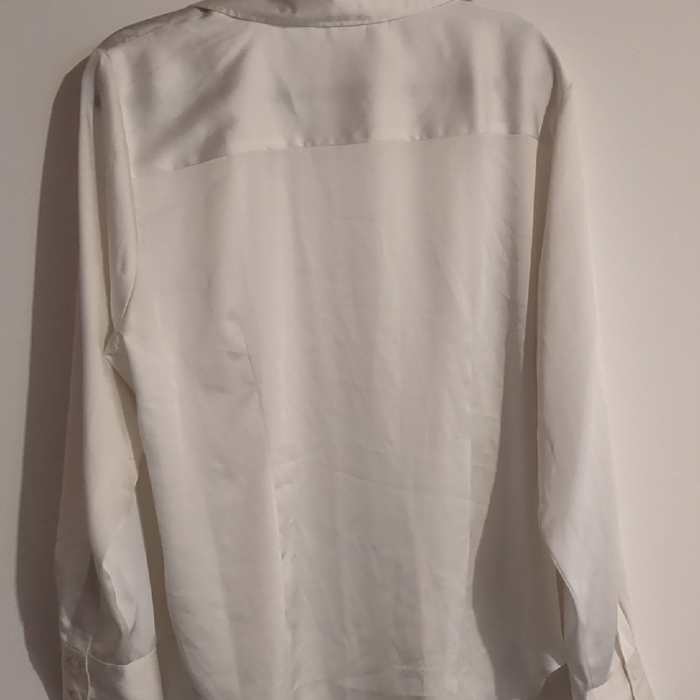 White Button-Up Shirt - Picture 3 of 4